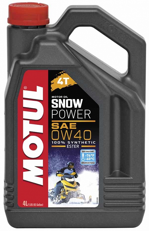 Масло для снегоходов Snowpower 4T 0W40, 4л