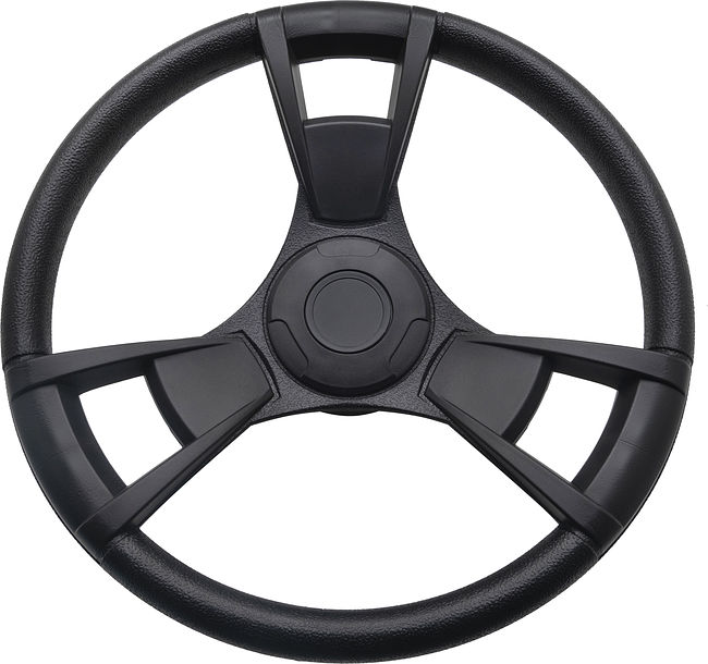 Рулевое колесо GUSSI 013 обод и спицы черные д,350мм
